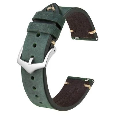 BISONSTRAP Calfskin Leather Watch Strap Quick Release 18mm 20mm 22mm Watch Band - Image 1 of 4