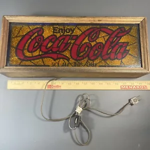 VINTAGE 70er Jahre COCA-COLA MANTEL BAR LIGHT getestet! Das seltene Gold mit roter Schrift! - Bild 1 von 6