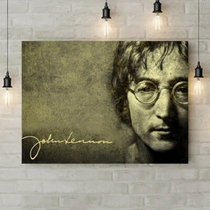JOHN LENNON BEATLES Canvas Wall Art Rolled Print - Various Sizes - Picture 1 of 5