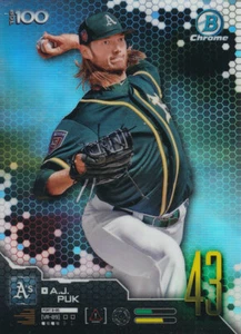 A.J. Puk 2019 Bowman Chrome Scouts' Top 100 Rookie RC #BTP-43 A's - Picture 1 of 2