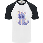 Cute Kawaii Baby Dragon Mens S/S Baseball T-Shirt