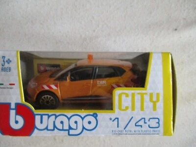 RENAULT CAPTUR DIR DDE ORANGE B BURAGO CITY NEUF BOITE 1/43° - Photo 1/4