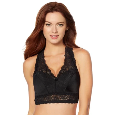 Rhonda Shear Lace Bra Removable Pads in Black , Medium (581094) - Image 1 of 2