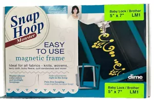 DIME Snap Hoop Monster Magnetic Embroidery Frame, Babylock, Brother, 5x7, LM1 - Picture 1 of 3