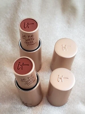 2x Lot IT COSMETICS Je Ne Sais Quoi HONEY lipstick 0.11 oz 3.4 g each rare - Image 1 of 4