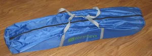 Reyleo QT1C08 Blue Nylon 8 Person Instant Cabin Tent w/ Half Fly NIB - Picture 1 of 9