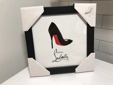 Fairchild Paris Christian Louboutin Framed Wall Art Red Bottoms Heels Stilettos