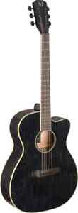 Cutaway acoustic-electric auditorium guitar with solid top, Yakisugi series