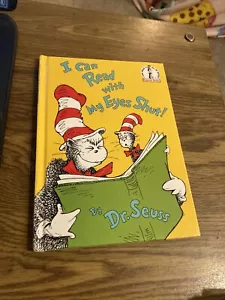 Dr Seuss HC Beginner Book - I can Read with My Eyes Shut 1978 Random House - Picture 1 of 6