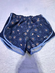 Nike Dri-Fit Lined Running Shorts Women's Medium Floral Blue Orange Drawstring - Picture 1 of 8