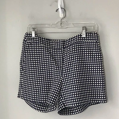 Bermuda feminina cáqui britânica 8 azul marinho com bolinhas brancas - Imagem 1 de 4
