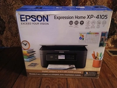 Epson Expression Home XP-4105 3-In-1 Printer (new with open box) - Image 1 of 4