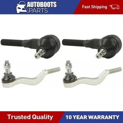 Extremo de varilla de dirección exterior delantero interior delantero para Dodge Ram 50 1983-1989 Foto 1 de 2