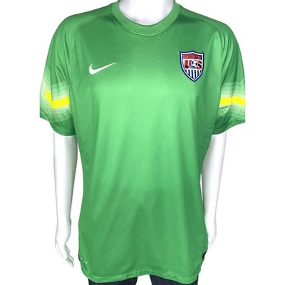 Camiseta Estados Unidos USA GK Copa Mundial 2014 Nike Auténtica Verde Talla Extra Grande Foto 1 de 4