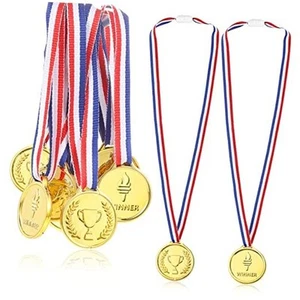 Gold Medals for Kids Medals for Awards Plastic Winner Award Medals for 100 - Picture 1 of 7