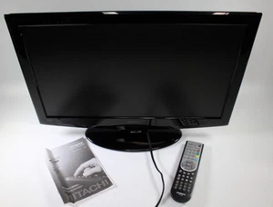 Hitachi 22” LED/LCD TV DVD Combi Black L22DG07U with Remote working - Picture 1 of 21