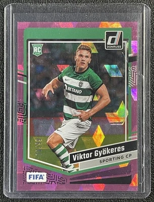VIKTOR GYOKERES 2023 PANINI DONRUSS #159 ROOKIE ROSA CÚBICO RC 70/99 Foto 1 de 2