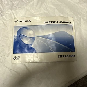 2002 Honda Cbr954rr Owners Manual - Bild 1 von 4