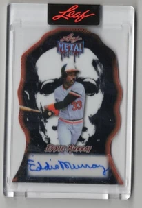 2025 Leaf Metal Halloween Eddie Murray MASK ORANGE AUTO AUTOGRAPH 1/4 - Picture 1 of 1