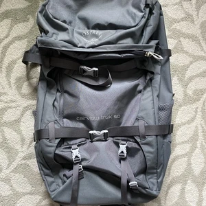 Osprey Fairview Trek 50 | grau | 50L Trekking Wandertasche mit Wasserbeutel unbenutzt - Bild 1 von 14