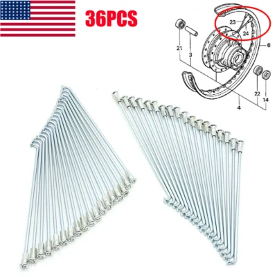 Rear Wheel 16 inch Spoke Set For Honda CRF100F XR #97488-42136-K0,97338-42137-K0 - Image 1 of 4