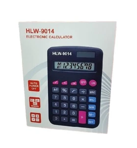 Mini Calculatrice Électronique Digital Hlw-9014 8 Chiffres Solar Affichage Linq - Afbeelding 1 van 1