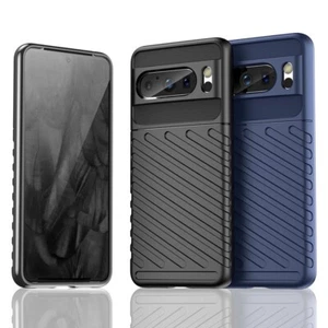 For Google Pixel 8 Pixel8Pro Rugged ShockProof Soft Rubber case back cover - Picture 1 of 15