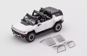 GCD 1:64 White Hummer EV ORV SUV Sports Model Diecast Metal Car - Picture 1 of 2
