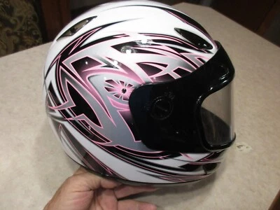 HJC Casco Moto - CS-Y CYCLONE - Rosa, Blanco, Negro y Gris - TALLA JUVENIL L/XL Foto 1 de 4
