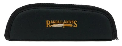 AFRICAN GAME INDUSTRIES, INC RANDALL KNIFE CASE with SHEATH STRAPS & EMBROIDERED LOGO - 10" BLACK - USA MADE!