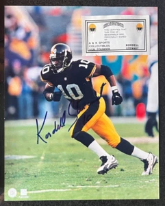 OFFICIAL Pittsburgh Steelers Kordell "Slash" Stewart Autographed Photo 8x10 - Picture 1 of 3