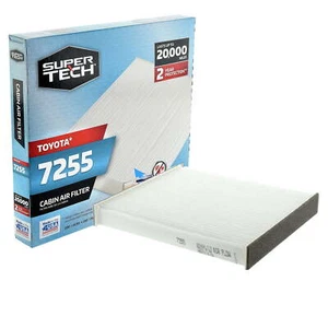 Super Tech Cabin Air Filter 7255, for Select Toyota Vehicles - Picture 1 of 8