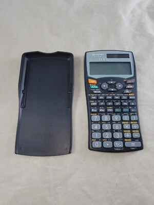 Sharp EL-506W Advanced Direct Algebraic Twin Power Scientific Calculator w/Case - Image 1 of 4