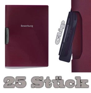 25x DURABLE Duraswing Job - Deux Pièces Candidature avec Clip - Couleur Rouge - Afbeelding 1 van 4