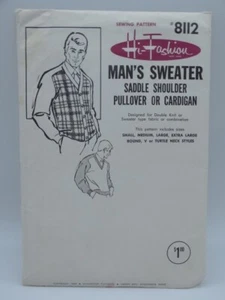 Hi-Fashion Sewing Pattern Man's Sweater #8112 Vintage 1969 - Picture 1 of 6