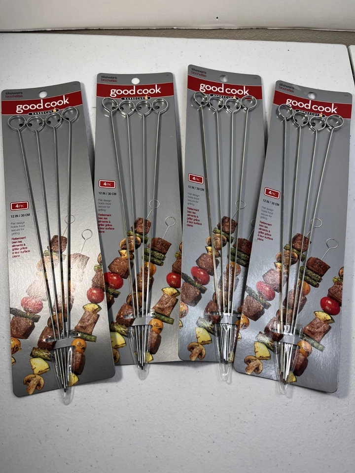 Goodcook Barbecue Skewers 3 4 Pls 12" Long - Image 1 of 4