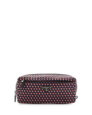 100% AUTH NEW PRADA NYLON MICRO-OCTAGON DOPPEL KIT/TOILETRY/DOPP/COSMETIC BAG - Image 1 of 4