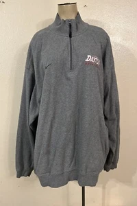 University Of Dayton Flyers Nike 1/4 Zip Gray Pullover Mens Size XL - Y2K - Picture 1 of 10