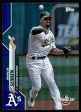 2020 Topps Opening Day Blue Foil #178 Marcus Semien - Oakland Athletics