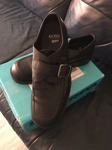 HUGO BOSS monk schuhe schwarz gr 43 (9,5) - Bild 1 von 7