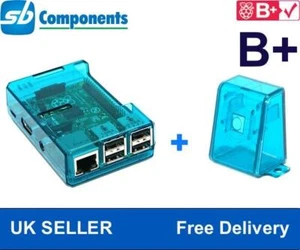 Raspberry Pi Model B+ Blue Case - with Blue Camera Case - Picture 1 of 5