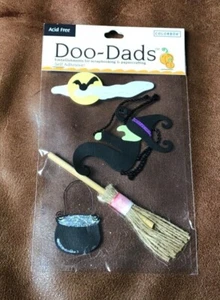 COLORBOK Doo Dads Dimensional Stickers Halloween Witch Broom Cauldron * - Picture 1 of 1