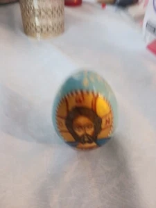 Russian Orthodox Church Easter egg CHRIST PANTOCRATOR, wood. - Picture 1 of 13