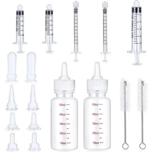 Fläschchen für Welpen, 17 TEILIG, Saugflasche Welpen Aufzucht Hunde Katze 50ml. - Bild 1 von 5