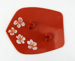 Barbie vintage Hawaiian Doll Stand Dated 1971 Korea Boogie Board Orange Flowers - Imagen 1 de 4