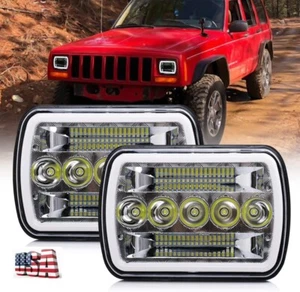 For 82-93 Chevy S10 Blazer GMC S15 7X6'' Projector Pair LED Headlight Hi/Lo DRL - Picture 1 of 10