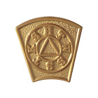 Mark Master Mason Keystone Masonic Gilt Pin Badge