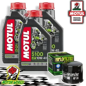 Mantenimiento 3L Motul 5100 10W40 + Filtro Aceite Suzuki Eiger 4x4 Automatic - Imagen 1 de 1
