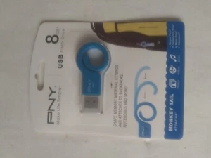 PNY 8GB USB Flash Drive Monkey Tail Attache Photos Videos Music New In Package  - Picture 1 of 2