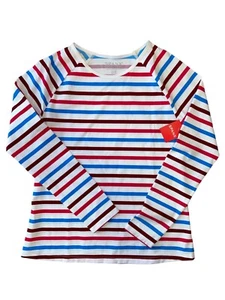 NWT SPANX Women’s Swim Shirt in Ocean Stripe Hibiscus: Size Small - Picture 1 of 4